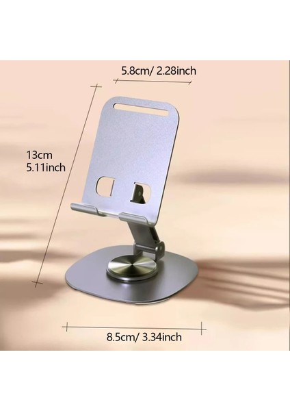 Ht-72 Metal Masa Üstü Telefon Tutucu Alüminyum 360 Derece Dönebilir Tablet Standı Lila modelleri