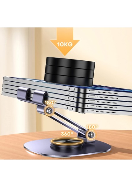 Ht-72 Metal Masa Üstü Telefon Tutucu Alüminyum 360 Derece Dönebilir Tablet Standı Lila fırsatları