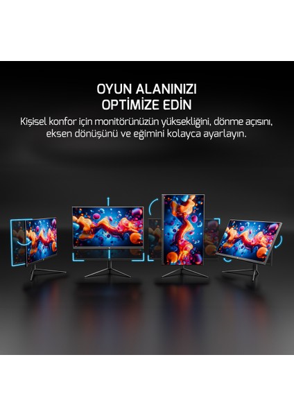 Lucid S50 24.5'' 500Hz 0.2ms Fast Va E Spor 10 Bit Pivot Rgb Gaming Monitör fırsatları