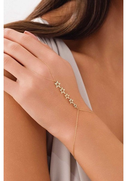 14 Ayar Altın Içi Boş Yıldızlı Şahmeran