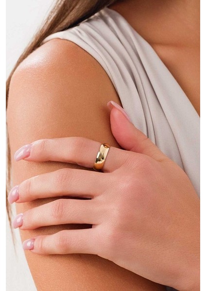 14 Ayar Altın 6mm Alyans Yüzük fırsatları