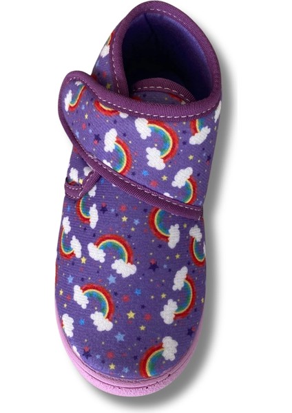 Yumuşak Pamuklu Kız Çocuk Pandufu Lila/gökkuşağı modelleri