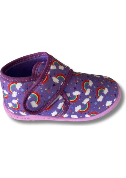 Yumuşak Pamuklu Kız Çocuk Pandufu Lila/gökkuşağı fırsatları