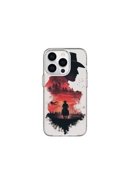 IPHONE 16 Pro Özel Red Dead Redemption Tasarımlı Lüks Silikon Kılıf