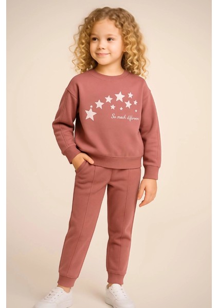Yıldız Baskılı Kız Çocuk Takım 20452