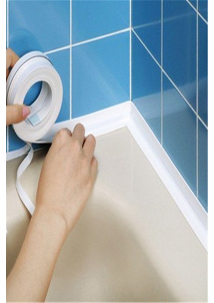 3,2 mt Su Sızdırmaz Geçirmez Bant Lavabo Küvet Tezgah Kenar Bandı Banyo Mutfak Pencere Yalıtım Bandı