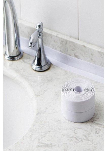 3,2 mt Su Sızdırmaz Geçirmez Bant Lavabo Küvet Tezgah Kenar Bandı Banyo Mutfak Pencere Yalıtım Bandı fırsatları