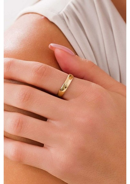 14 Ayar Altın 4mm Alyans Yüzük fiyatları