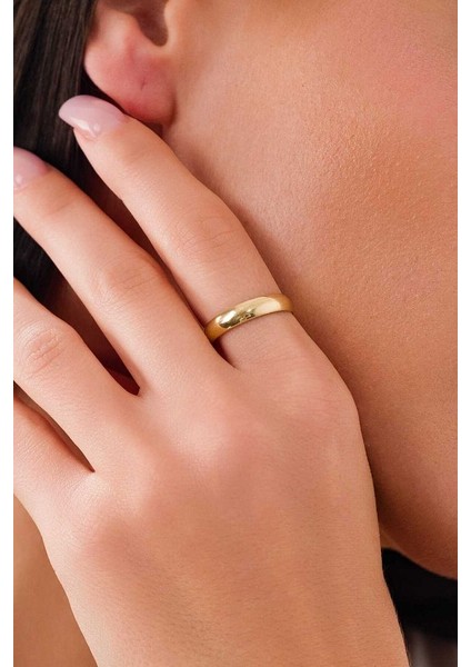 14 Ayar Altın 4mm Alyans Yüzük fırsatları