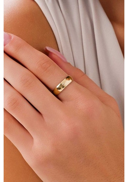 14 Ayar Altın 5mm Alyans Yüzük fırsatları