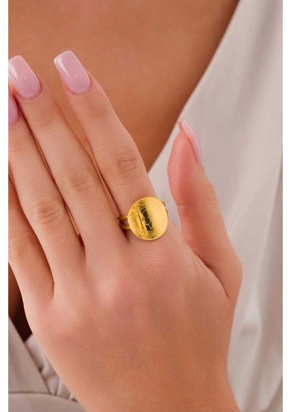 14 Ayar Altın Çeyrekli Yüzük