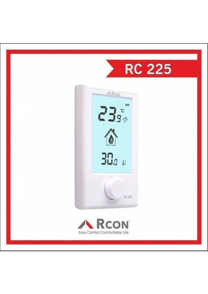 RC225 Kabloludijital Oda Termostatı