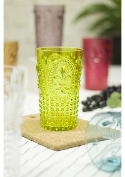 Akrilik Renkli 6'lı Uzun Bardak & Su Meşrubat Bardağı 750 ml ( Büyük Boy & Cam Değildir ) fırsatları