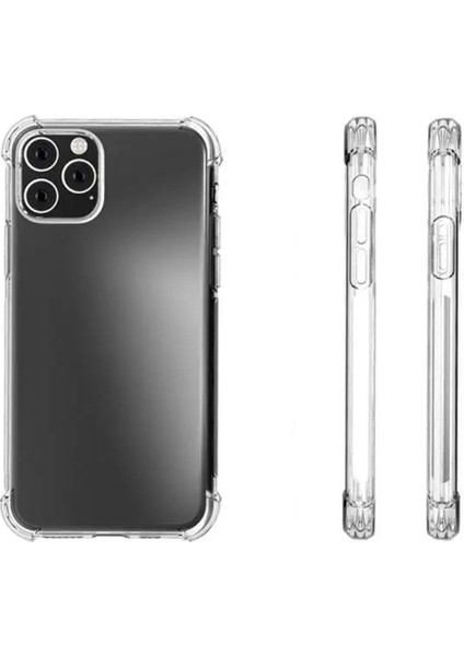 iPhone 12 Pro Uyumlu Köşe Korumalı Premium Şeffaf Kılıf