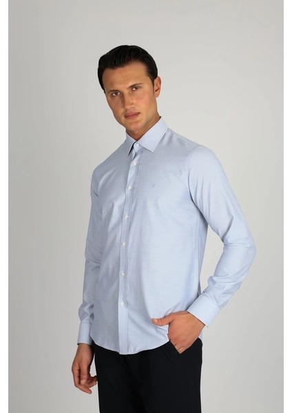 LM1488 C 506 Lacivert Erkek Gömlek