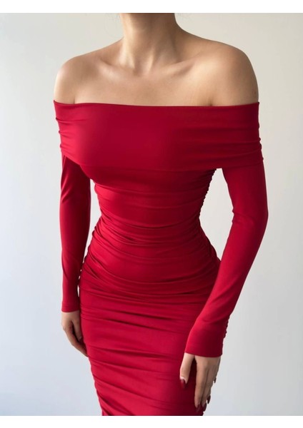 Zarif Drapeli Elbise fırsatları