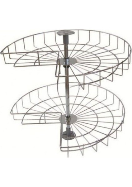 Domodek 3/4 Çeyrek Döner Borulu Köşe Sepeti