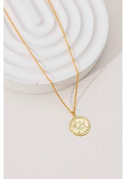 14 Ayar Altın Pres Tuğra Kolye modelleri