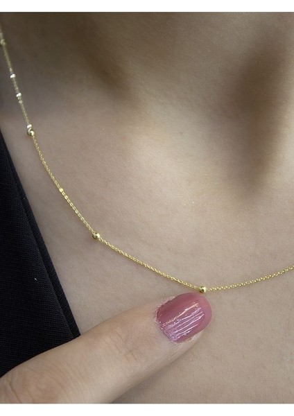 14 Ayar Altın Sıralı Toplu Kolye modelleri