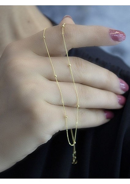 14 Ayar Altın Sıralı Toplu Kolye indirimleri