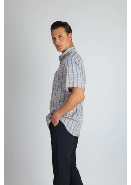 Lorenzo Mazzoli LMKK1494 R 563 K.mavi Erkek Gömlek