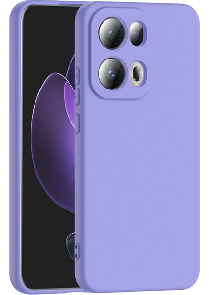 Oppo Reno 13 Pro Kılıf Yumuşak Doku ve Kadife Dolgulu Clay Premium Silikon Kapak