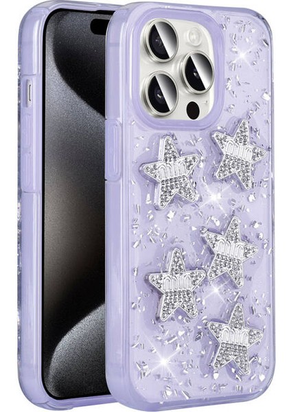 iPhone 15 Pro Max Köşe Korumalı ve 3D Figürlü Alia Premium Sert Silikon Kapak