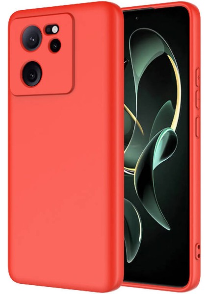 Xiaomi Mi 13T Pro Kılıf Yumuşak Doku ve Kadife Dolgulu Clay Premium Silikon Kapak