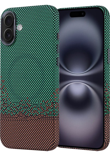 iPhone 16 Plus Kılıf Karbon Fiber Desenli Magsafe Şarj Özellikli Ultra Ince Nekst Premium Kapak