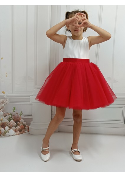 Ada Model Kırmızı / Beyaz Mezuniyet , Kutlama Elbisesi fiyatları