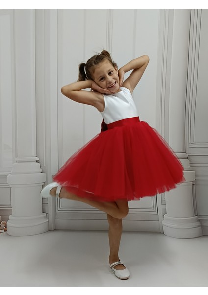 Ada Model Kırmızı / Beyaz Mezuniyet , Kutlama Elbisesi fırsatları