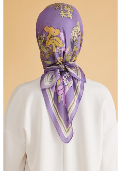 Fresh Pure Eşarp 1 - 02 Mor Karışık Desen 49983 fırsatları