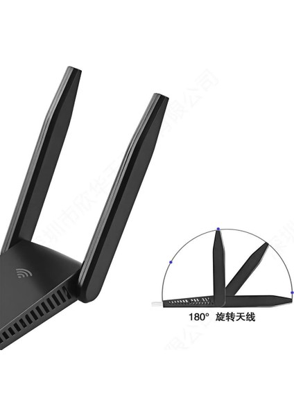 USB Wifi Adaptörü 1300 Mbps USB Kablosuz Alıcı Dongle Alıcı Masaüstü Tak Çalıştır