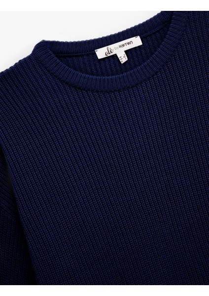 Uzun Kollu Bisiklet Yaka Basic Triko Kazak indirimleri