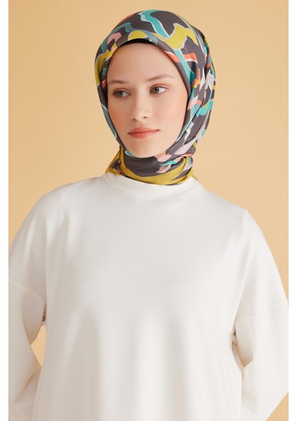 Fresh Pure Eşarp 4 - 10 Gri Karışık Desen 49973