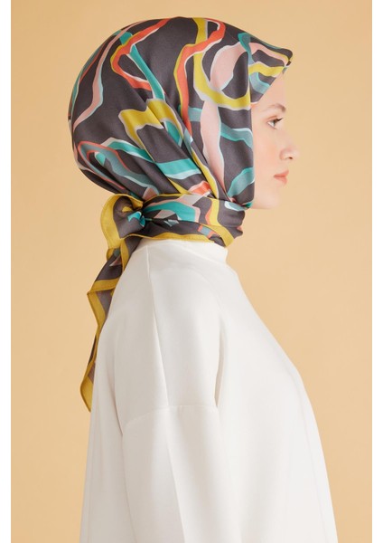 Fresh Pure Eşarp 4 - 10 Gri Karışık Desen 49973 modelleri