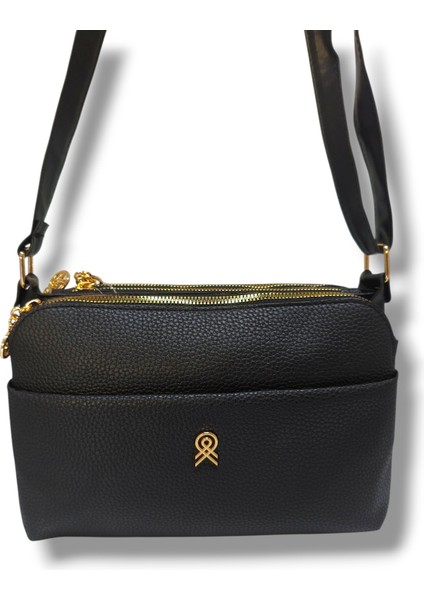 375-25 Baskı Deri Omuz Askılı Kadın Çanta