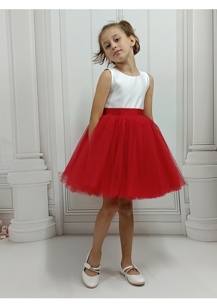 Ada Model Kırmızı / Beyaz Mezuniyet , Kutlama Elbisesi modelleri