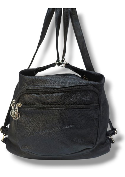 355-25 Yıkama Deri Büyük Omuz Askılı Kadın Çanta