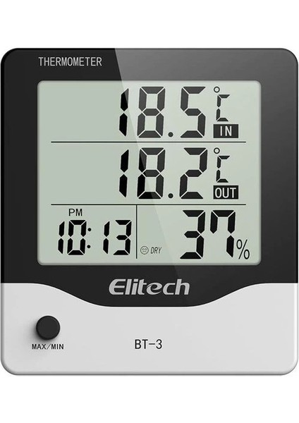 Bt-3 Termometre Higrometre Iç Dış Nem Ölçer Cihazı