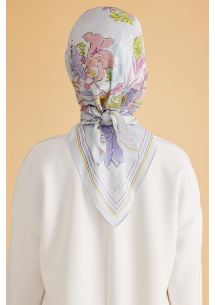 Fresh Pure Eşarp 1 - 05 Buz Mavi Karışık Desen 49978 fırsatları