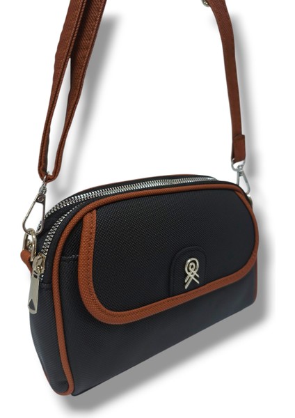 335-25 Baskı Deri 3 Bölmeli Omuz Askılı Kadın Çanta fiyatları