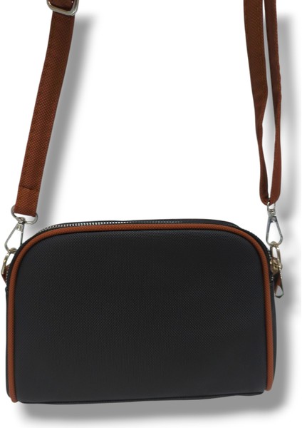 335-25 Baskı Deri 3 Bölmeli Omuz Askılı Kadın Çanta modelleri