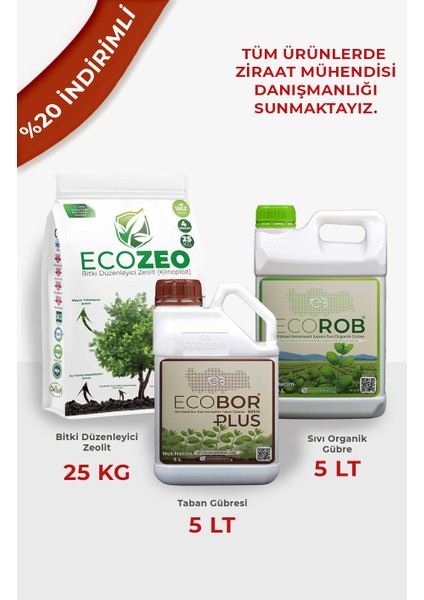 Tarla Bitkileri Için 3'lü Organik Gübre Seti