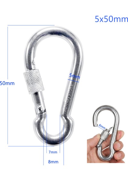 Marine Karabina Kilitli Galvanizli 5 X 50 MM 5 Adet fiyatları