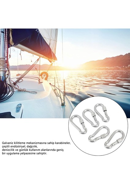 Marine Karabina Kilitli Galvanizli 5 X 50 MM 5 Adet indirimleri