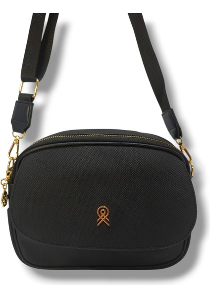 400-25 Kareli Baskı Deri Omuz Askılı Kadın Çanta