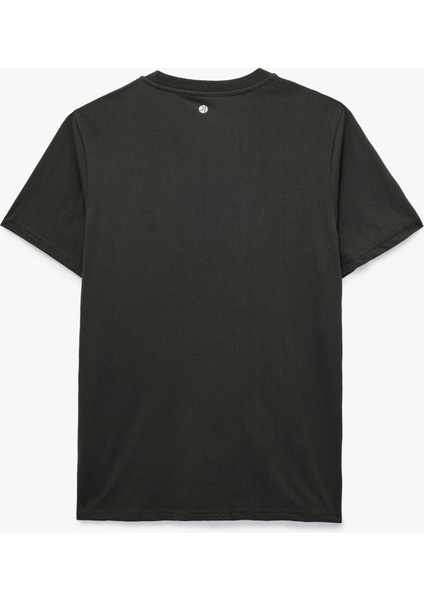 Rahat Kalıp Kısa Kollu Baskı Detaylı Bisiklet Yaka Basic Spor Tişört fiyatları