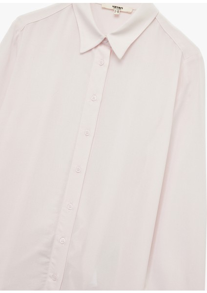 Regular Fit Uzun Kollu Klasik Yaka Viskon Gömlek modelleri