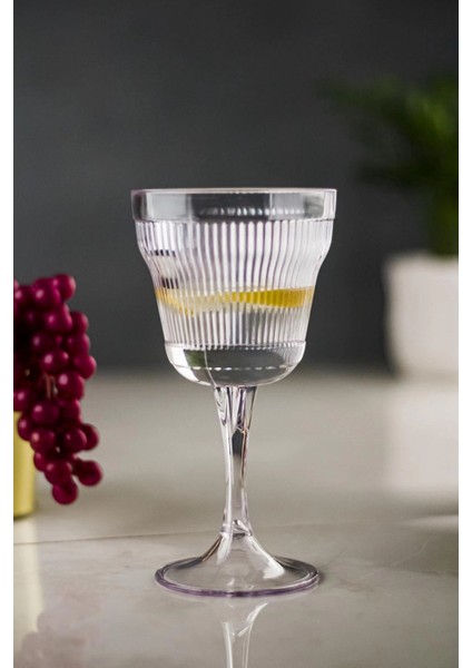 Akrilik Şeffaf 6'lı Kadeh & Su Meşrubat Kahve Yanı Bardağı 300 ml ( Cam Değildir ) fiyatları